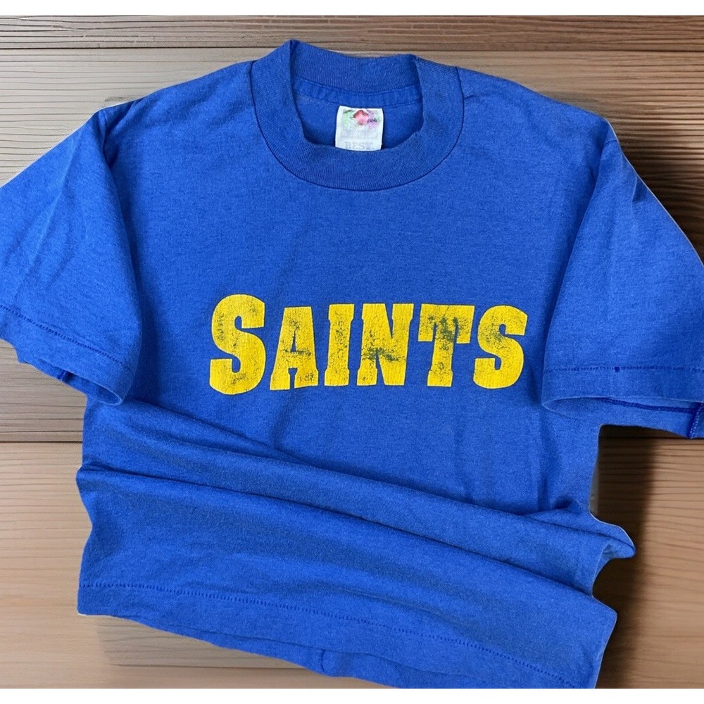 Vintage Saints T-Shirt SHU Siena Heights 90s Single Stitched Fruit Of The Loom S